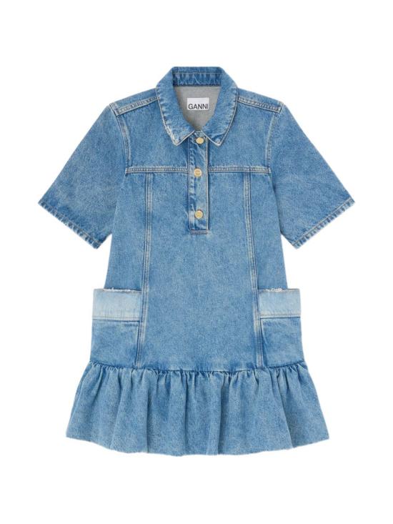 GANNI Women Short Skirts A1030482 567 Blue