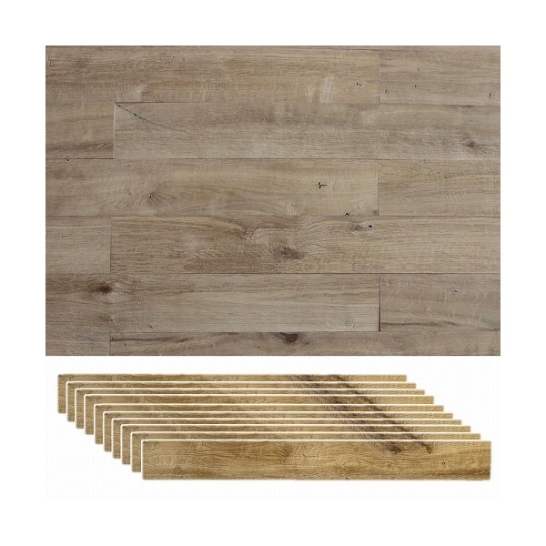 住まいスタイル 壁に貼れる天然木パネル ソリデコプレミアムシリーズ オークナチュラル 10枚組(約1.5m2) SLDCPR-10P-005NTU メーカー直送