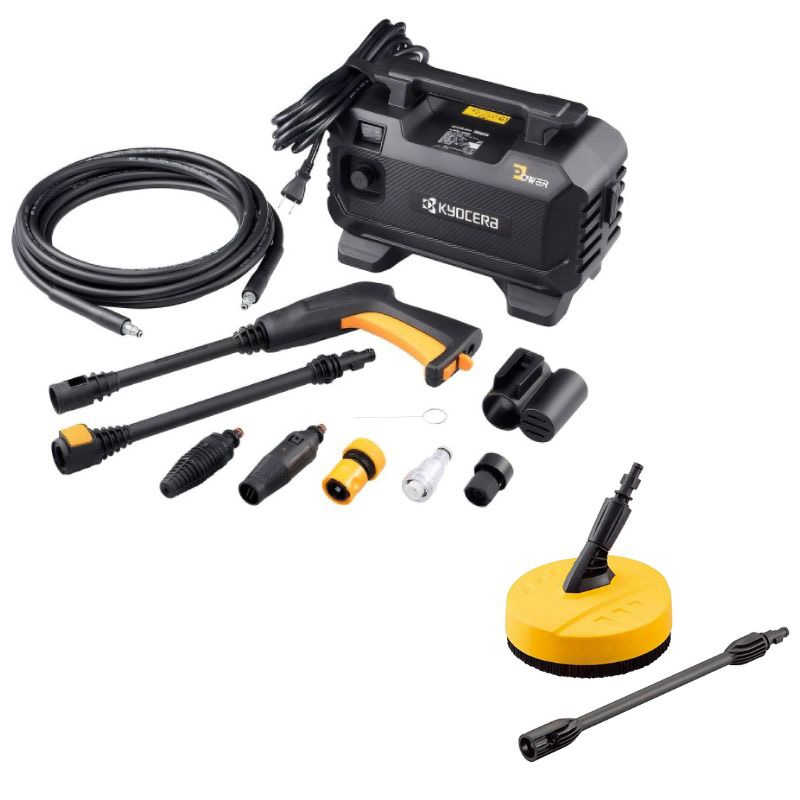 KYOCERA 京セラ 高圧洗浄機 AJPN-1220 + 小型高圧回転クリーナー（直径21cm）セット