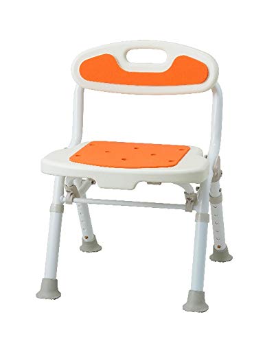 福浴 折たたみコンパクトシャワーチェア オレンジ FKW-02-C