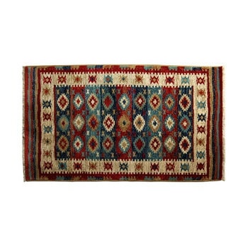 モルドバ製 ウィルトン織り カーペット キリム 約80x130cm レッド 2352309