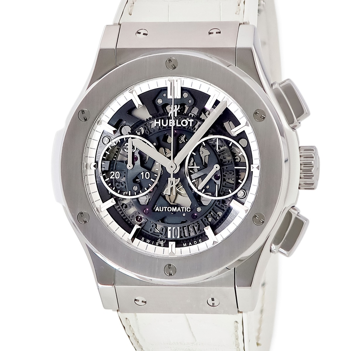 クラシックフュージョン アエロフュージョン オールホワイト クロノグラフ 525.NE.0127.LR 自動巻き メンズ 3年保証