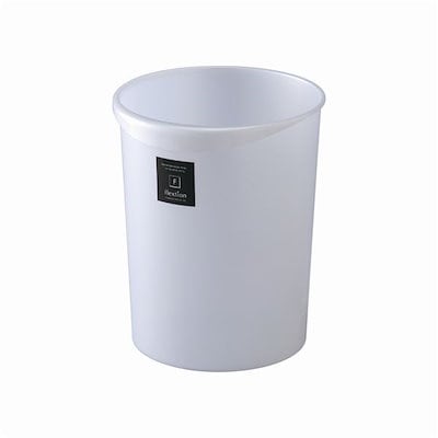 〔32セット〕 スタイリッシュ ダストボックス/ゴミ箱 〔丸型 12L パールショコラ〕 材質：PP 『Nフレクション』 代引不可 32セット スタイリッシュ ダストボックス⁄ゴミ箱 丸型 12L パール