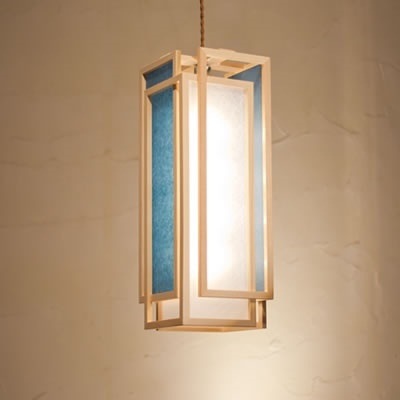 新洋電気 和風照明 和室 ペンダントライト 旬 shun-L 白×藍 AP850-D【送料無料】