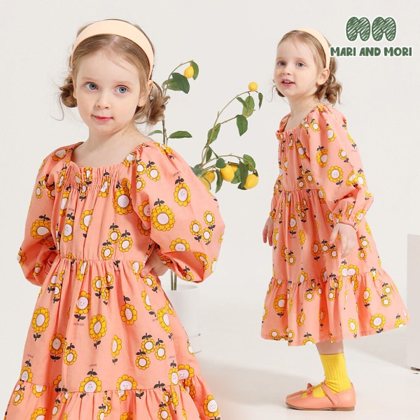 サンフラワーシャーリングワンピース