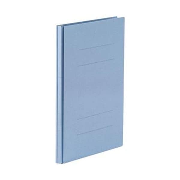 （まとめ）TANOSEE 背幅伸縮フラットファイル（PPラミ表紙）A4タテ 1000枚収容 背幅18118mm ブルー 1冊(×50セット)