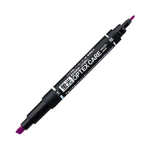 (まとめ) ゼブラ 蛍光オプテックスケア 紫WKCR1-PU 1セット（10本） (×10セット) 6,936円