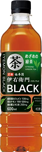 サントリー 緑茶 伊右衛門 BLACK ブラック お茶 600ml24本