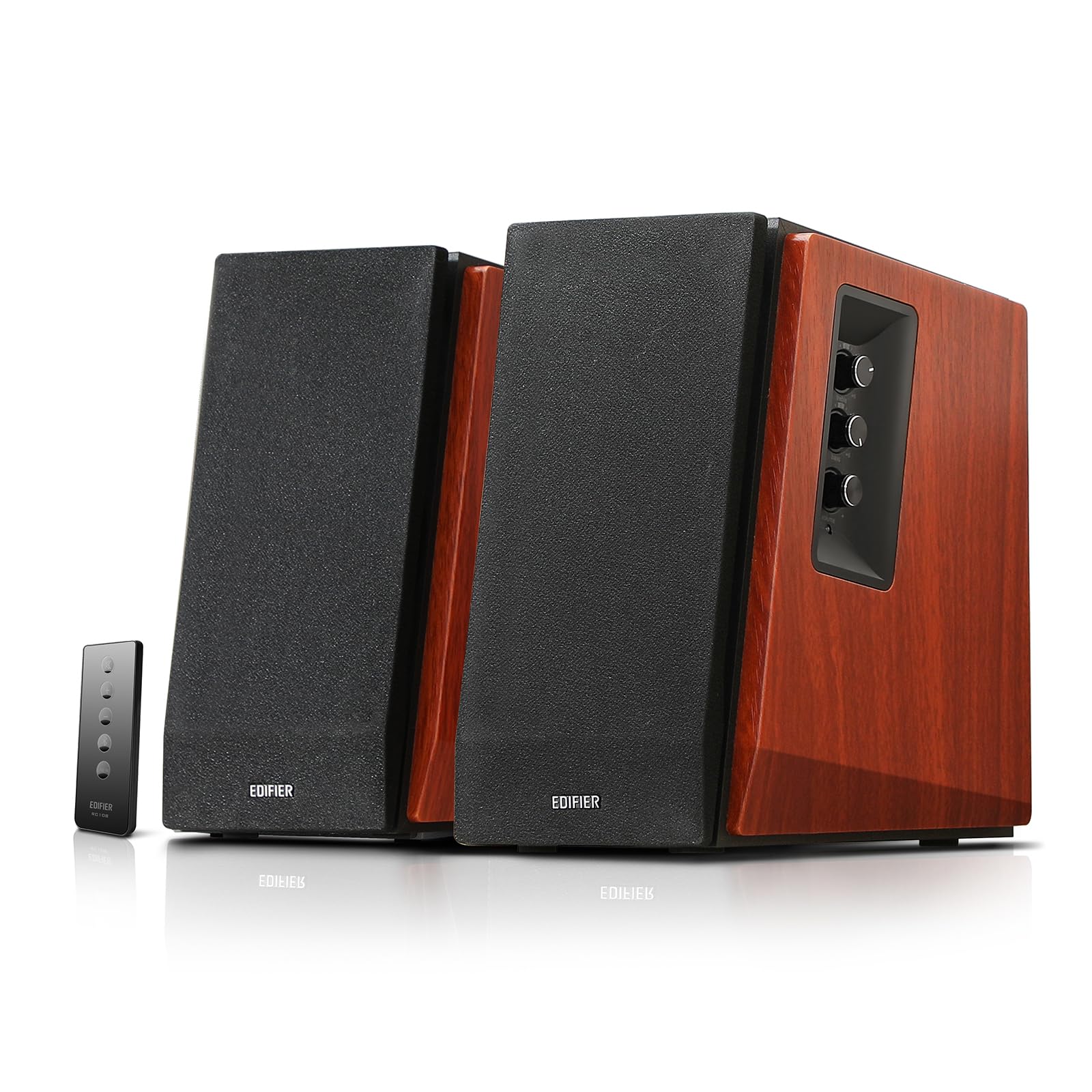 「EDIFIER直営店」Edifier R1700BT Bluetooth アクティブ スピーカーアンプ内蔵ブックシェルフスピーカー2.0 ステレオスタジオモニタースピーカー 木製クラシックデザイン6
