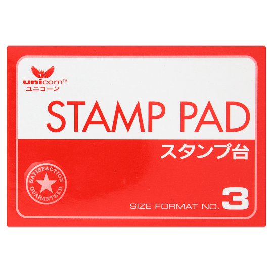 定番人気！ No. Unicorn その他 3 104mm x 70mm Pad Stamp Red その他