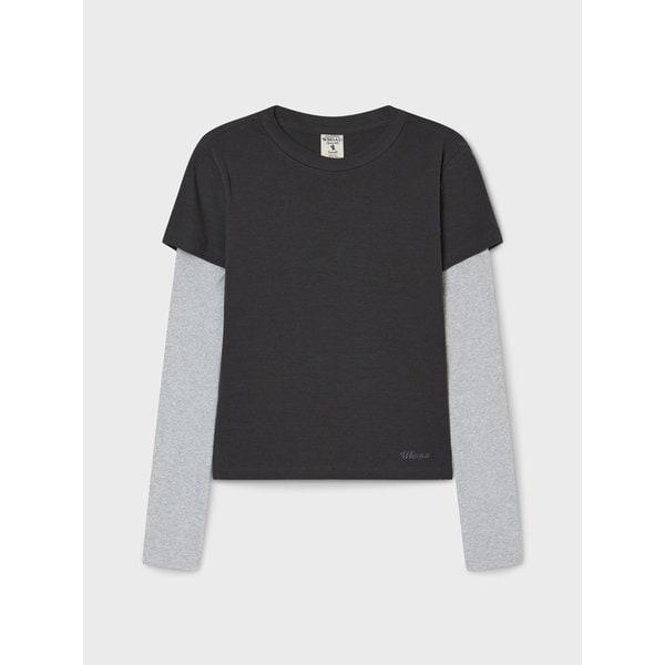長袖レイヤードTシャツ / WHLAG2384F