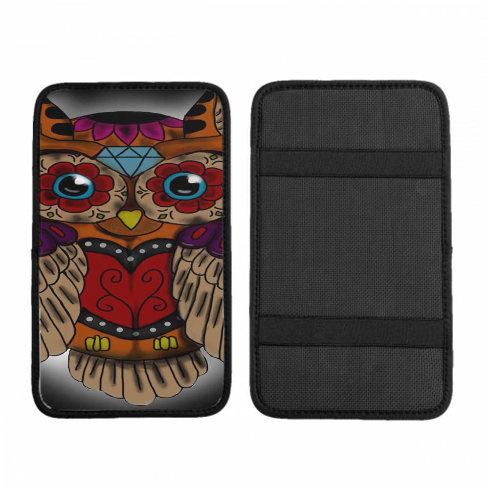 車の手すりボックスクッション フクロウ2 ほこりや傷から耐久性と通気性