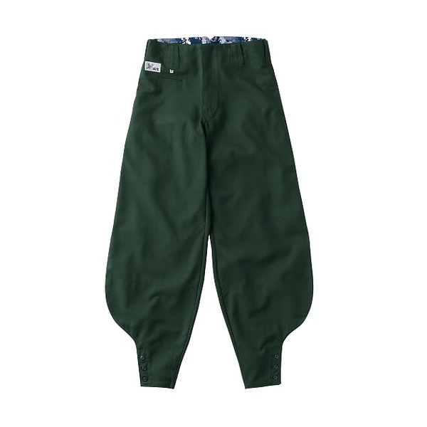(村上被服製) サージ素材 パンツ/作業着 (深緑(ふかみどり) サイズ88cm) ポリエステル レーヨン 2300series 2308 『江戸前超ロング』