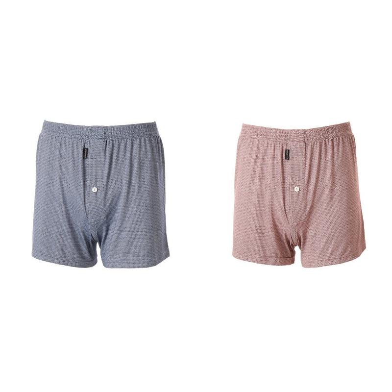 [] VMP4195N モーダルポリ 小切手 ジャカード スパン ニットトランクス