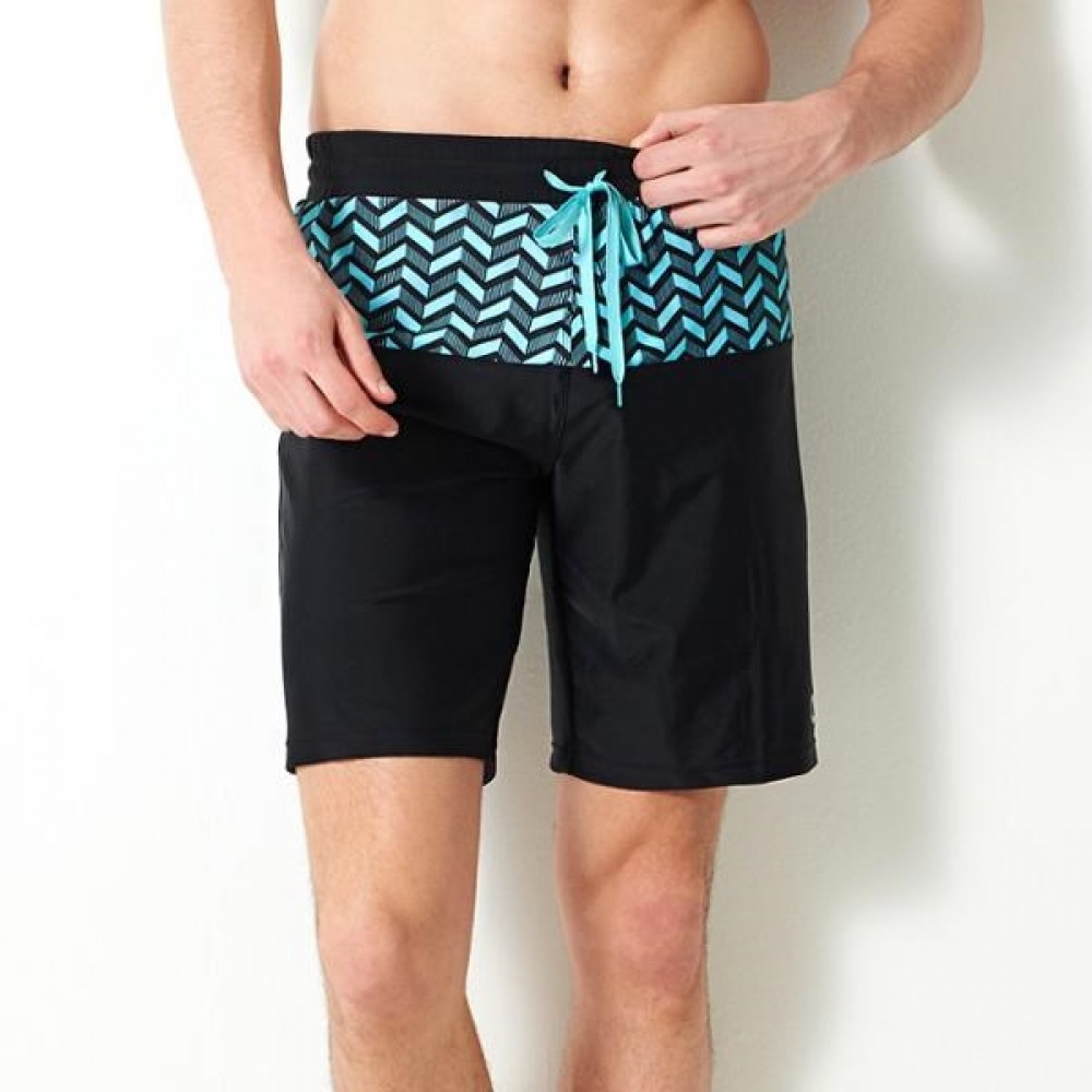 (ベーシックエル) ベーシックエルメンズブラックビーチショーツラッシュパンツ BEM-S923K