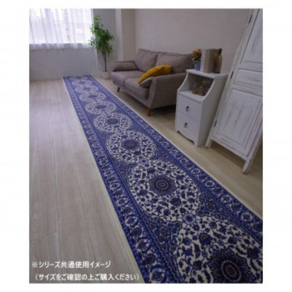 エミール 廊下敷きマット(抗菌防臭 吸水速乾) 日本製 80×540cm ブルー