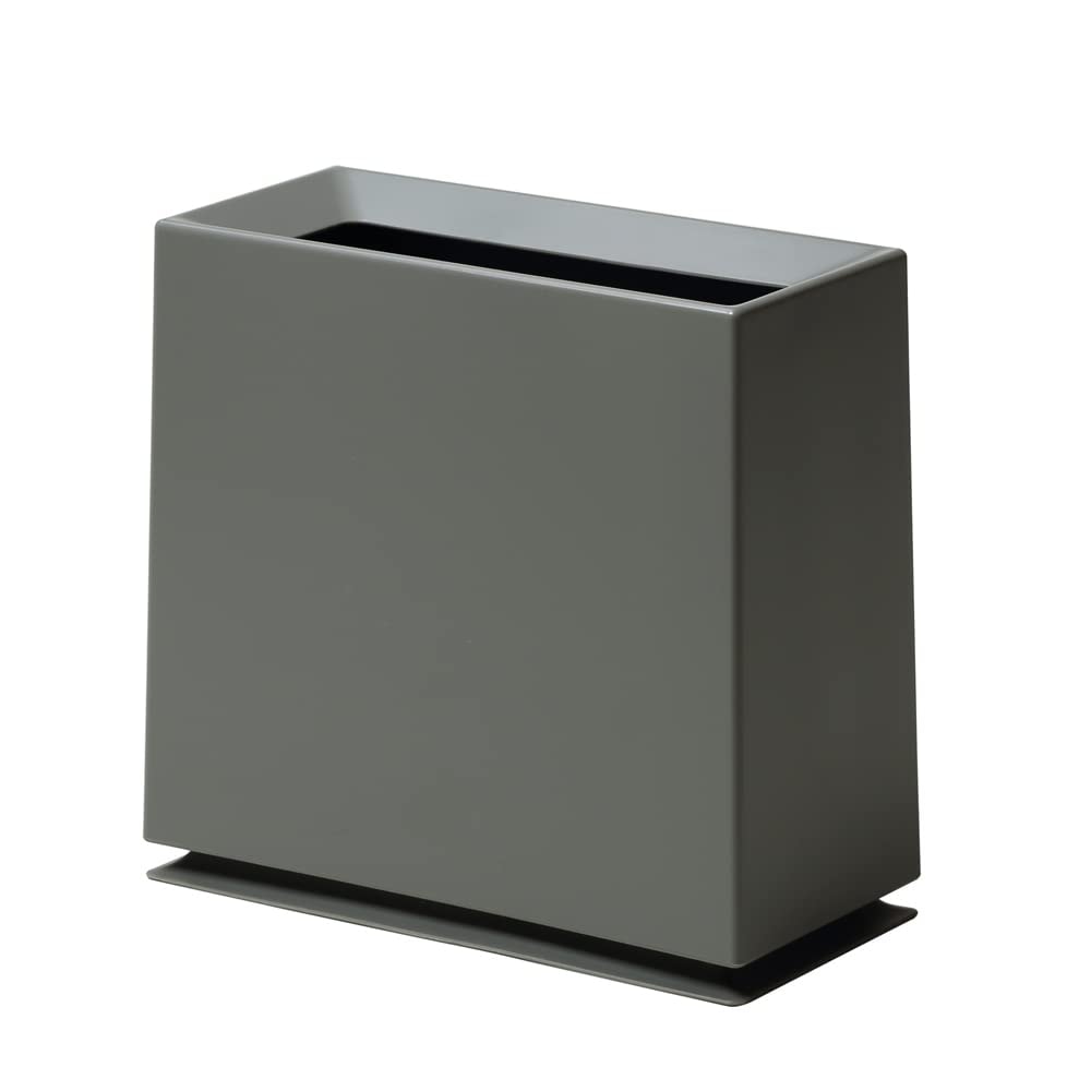 ideaco(イデアコ) ゴミ箱 角型 8.5L W31.5D15H30cm TUBELOR BRICK ash gray (チューブラー ブリック アッシュグレー)