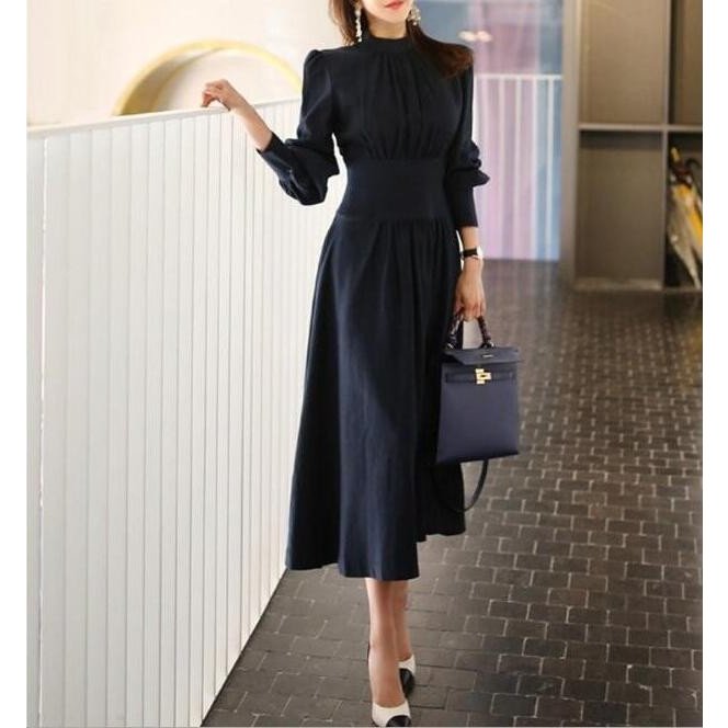 長袖ワンピース レディース　ワンピース　マキシワンピ　フォーマル　春秋　通勤　OL オフィス　上品
