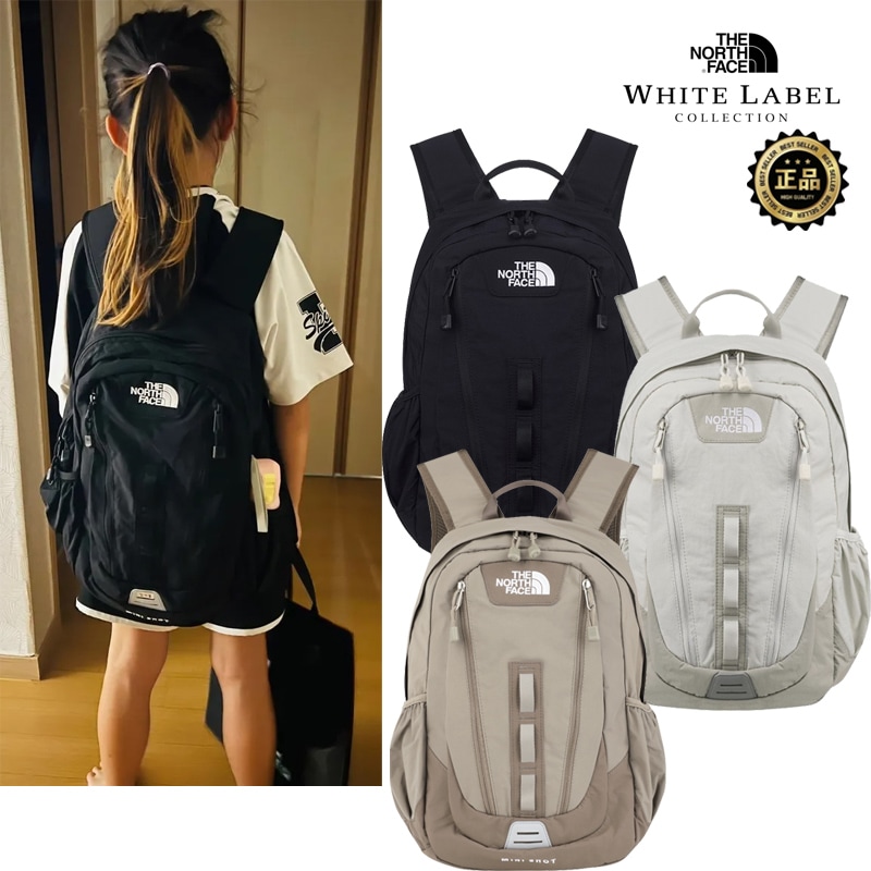 NM2DR54 WL MINI SHOT 18L 韓国ホワイトレーベルの大容量バックパック 多収納で毎日に使いやすい ジッパー開閉とパッド入りショルダーで快適 通学通勤や旅行に 荷物が多い日にも