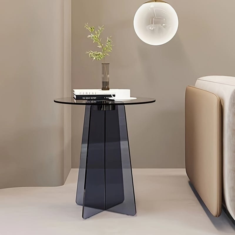 サイドテーブル クリア モダン アクリル おしゃれ かわいい インテリア 北欧 コーヒーテーブル ベッドサイド デザイナーズ グレー オレンジ