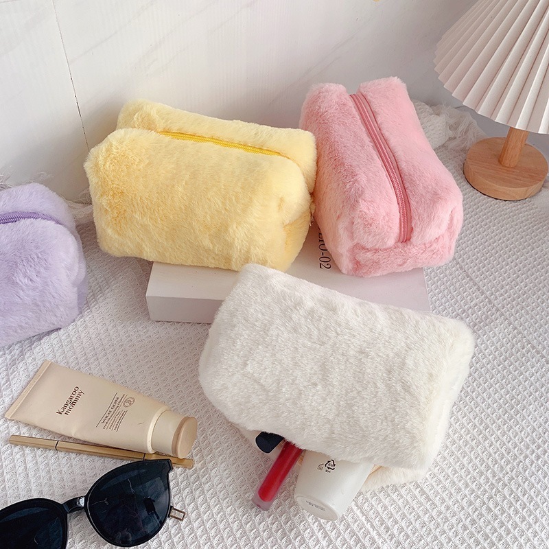 韓国版のかわいい大容量化粧品袋ポータブルぬいぐるみ収納袋ガーリーハート絶妙な Ins パーソナライズされた収納袋