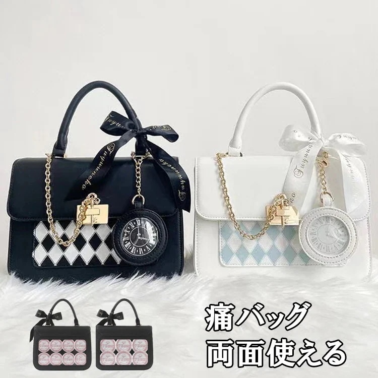 【急速出荷!】痛バッグ レディース 鞄 痛バ 両面使える 推し活 推しバッグ ガールズ バッグ ビニールバッグ バッグ カバン ビニール 缶バッチ クリアバッグ 見せバッグ かわいい 可愛 カジュアル