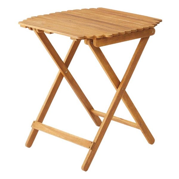 フォールディングハイテーブル ブラウン 幅60×奥行き60×高さ70cm NX-532