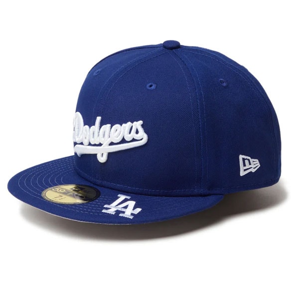 ニューエラ NEW ERA 59FIFTY MLB Visor Logo ロサンゼルス ドジャース ダークロイヤル 14307685 キャップ 帽子