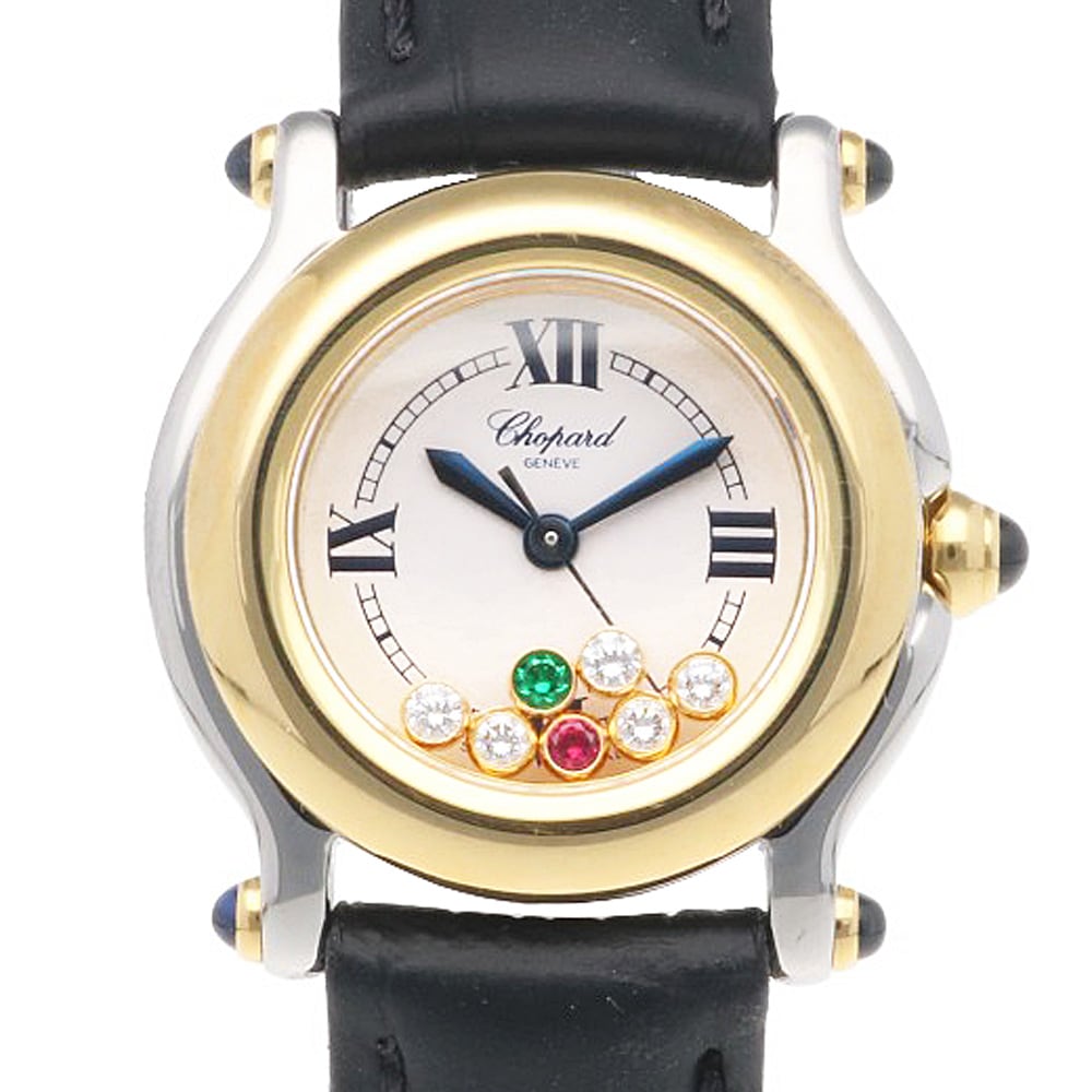 ショパール ハッピースポーツ 腕時計 ステンレススチール 27/8251-23 クオーツ 1年保証 Chopard 中古