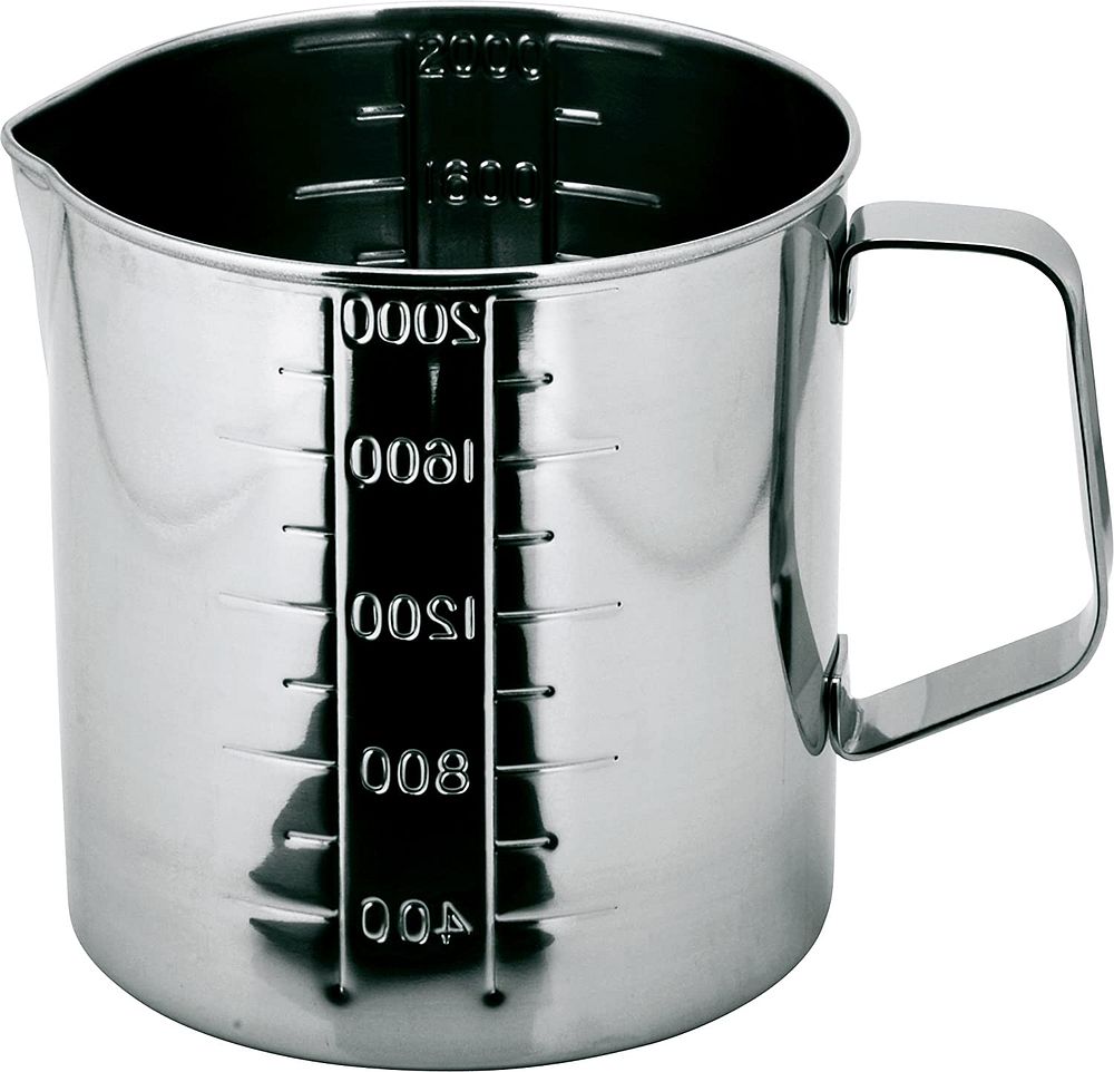 （まとめ買い）一菱金属 口付水マス 計量カップ 取手付 2000cc [x3]