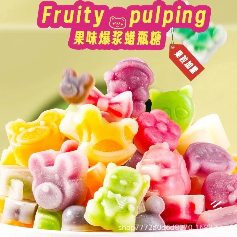 【無料】グルメブロガーおすすめワックスボトルキャンディー 薄い皮 たくさんのジャム 食べられる 韓国のアンカーと同じスタイル ワックスポトルキャンディ