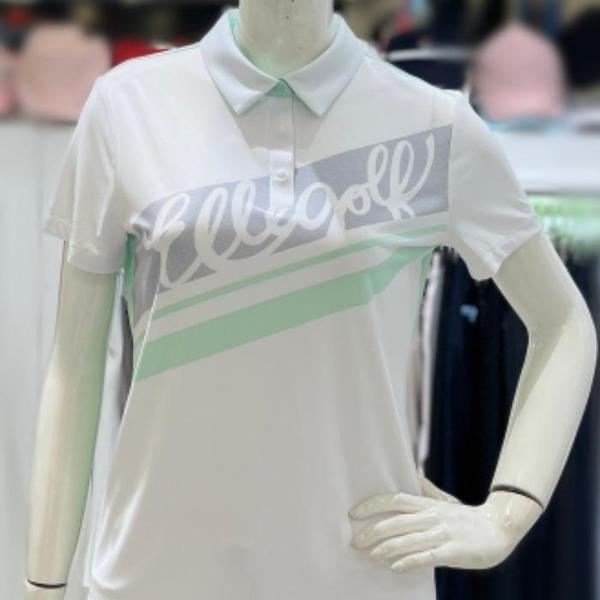 ゴルフセーブゾーン01 女性カラー配色ロゴポイント冷感Tシャツ 6I45257 740 (S45039391)