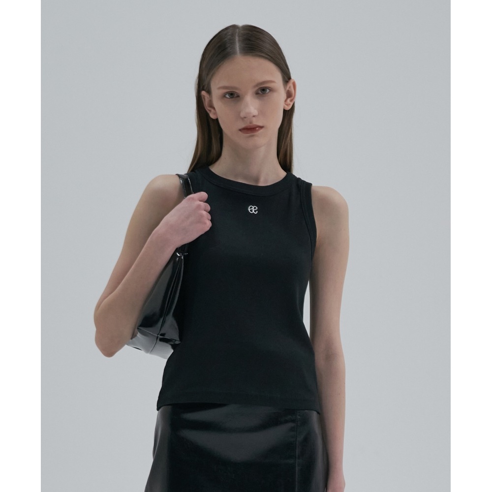 ELLIOTI エッセンシャル ノースリーブ トップ_ブラック