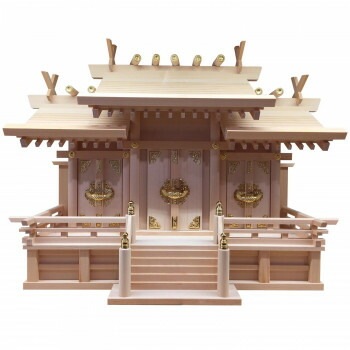 神棚の里 神棚 三社 木曽桧 屋根違い 中 日本製