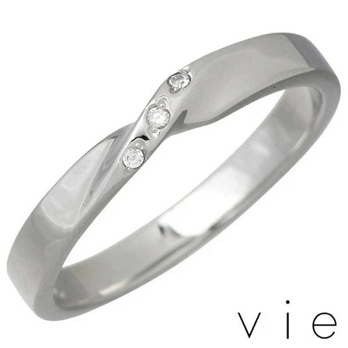 ヴィー vie ステンレス キュービックリング 金属金属アレルギー対応