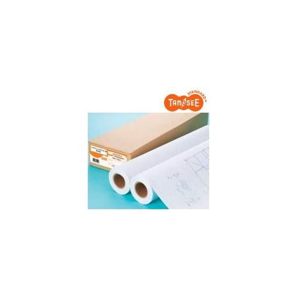 （まとめ）TANOSEE IJプロッタ用再生紙 A0ロール 841mmx50m 1箱（2本）[x3]