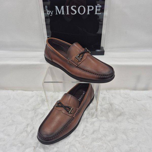 By 男性 クラシック カジュアル ローファー 122HT317DY203 MBROWN 3 JJ