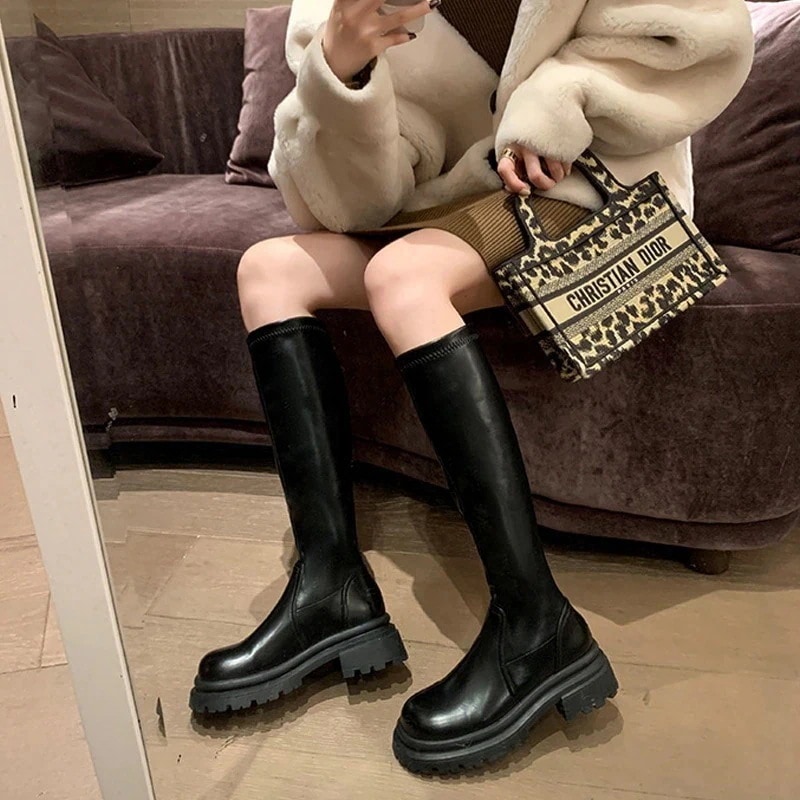 2024人気新作 ショットブーツ 秋冬 裹起毛 ウォーム おしゃれ 快適 軽量 靴子 フラットシューズ 5,909円