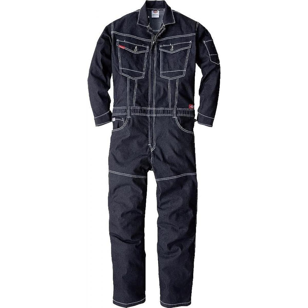 Dickies (ディッキーズ) ストレッチデニムツナギ インディゴ Lサイズ D-706　ワークウェア 作業着 作業服 つなぎ