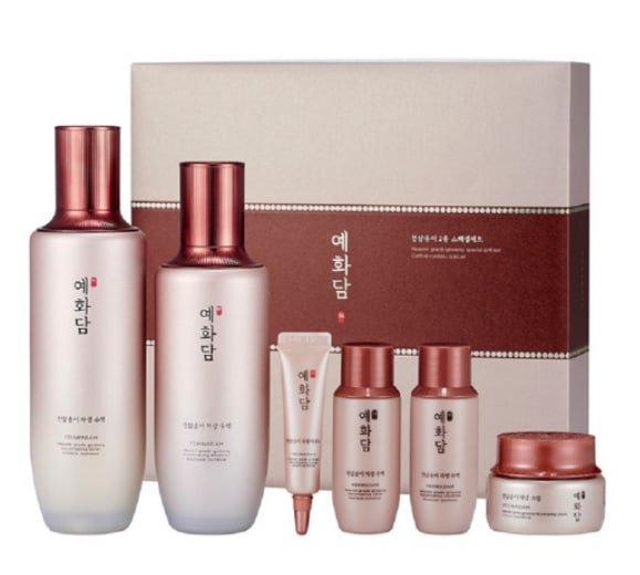 イェファダム チョンサムソンイ 2種スペシャルセット 化粧水155ml 乳液140ml クリーム10ml エッセンス8ml 韓方 弾力 保湿 韓国化粧品