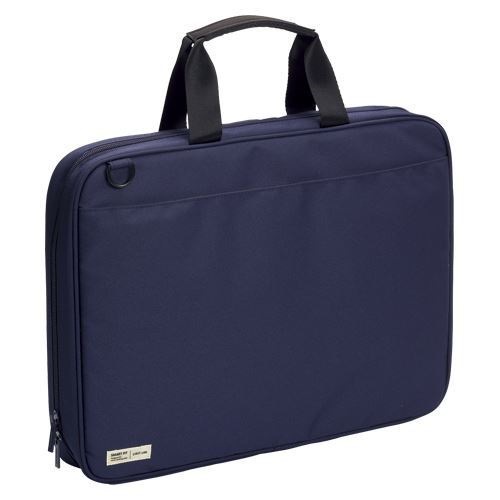 （まとめ買い）キャリングバッグ A4 ネイビー A-7581-11 00024927 [x3]