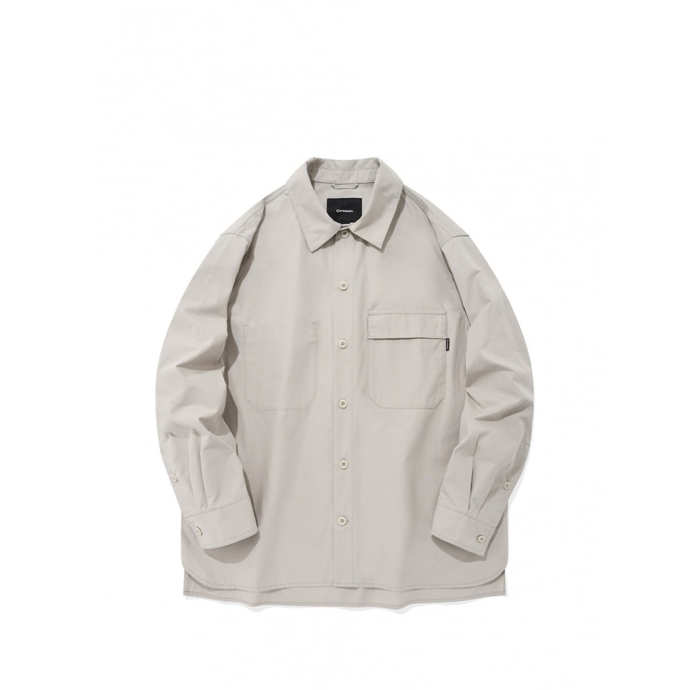 COVERNAT 23SS オーバーフィットフラップポケットシャツジャケットベージュ
