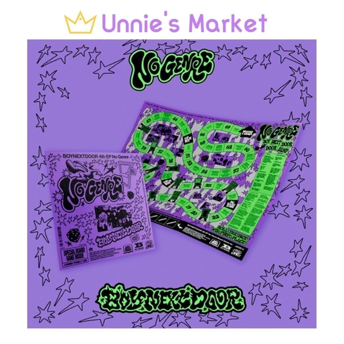 [SET] BOYNEXTDOOR [No Genre] Board Game ver.+ Free Photocard 1EA(fan-made)