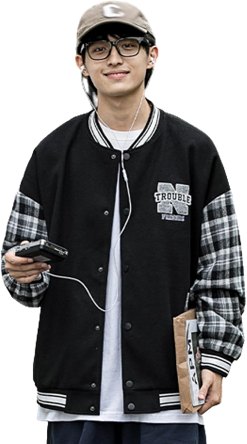 ジャケット メンズ 春秋 スタジアムジャンパー 防風 カジュアル アウター スタジャン ブルゾン ストリート 原宿系 ウオーキング アウトドア スポーツ 大きいサイズ おしゃれ 男女兼用 トップス