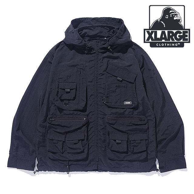 フィッシングジャケット [101243021002] FISHING JACKET メンズ アウター マウンテンパーカー ナイロンジャケット x-large エックスラージ BLACK