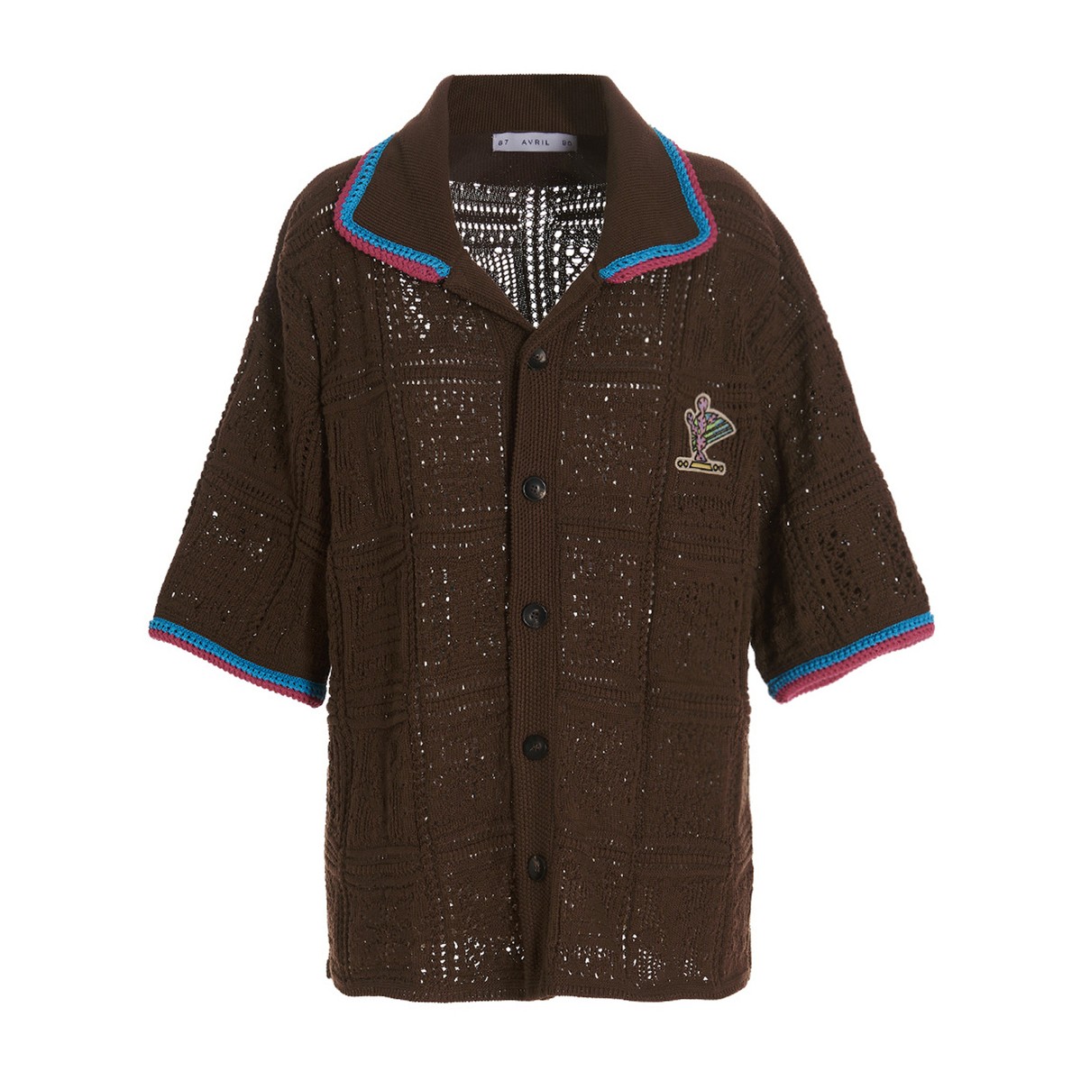 1762023BROWN ブラウン 春夏2023 シャツ メンズ ju