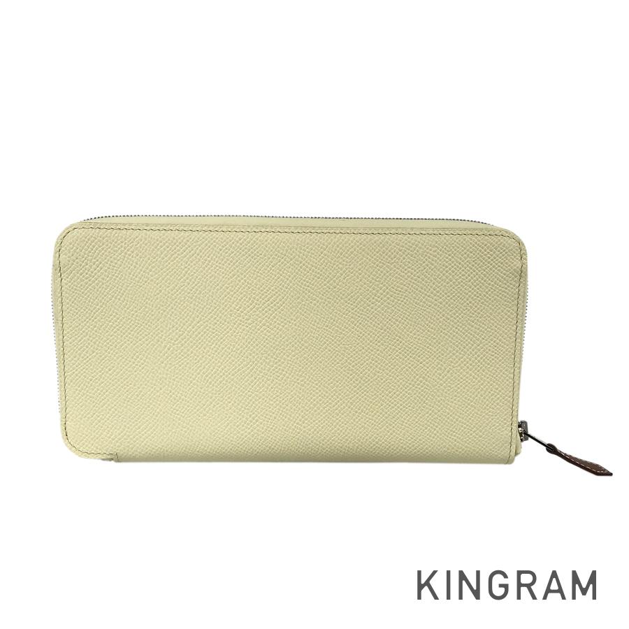 アザップ シルクイン 長財布 ラウンドファスナー 【中古】