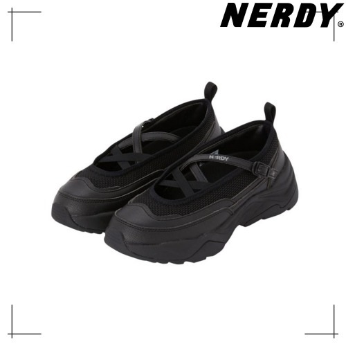 NERDY公式正規品 スニーカー Mary Jane Sneakers Black