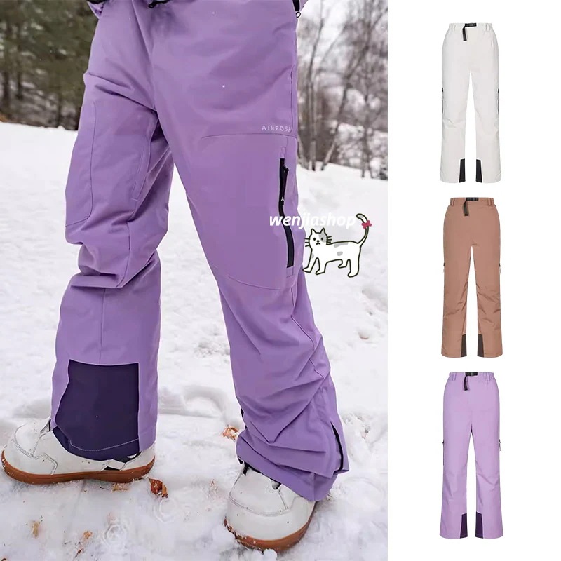 スノーボードウェアパンツカーゴパンツズボンロングパンツレディースメンズ男女兼用韓国風防水15000mmスノーボードスノボウェアスキーウェアスノボーウェア防寒着防水防風
