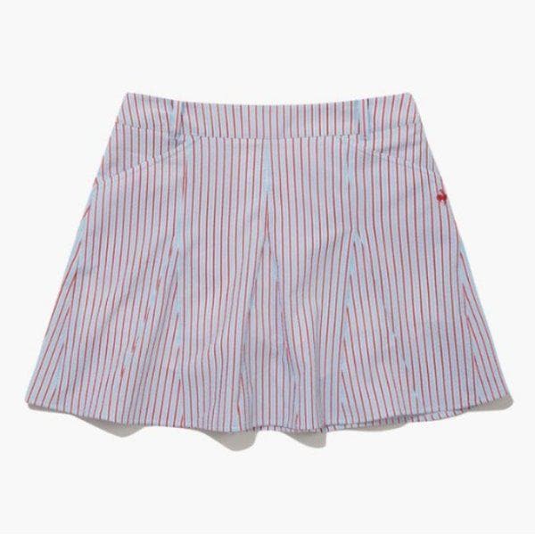 ゴルフスカート KQF GQ222LSK62-BBBL 女性サッカー ストライプ フレア スカート / BRIGHT BLUE